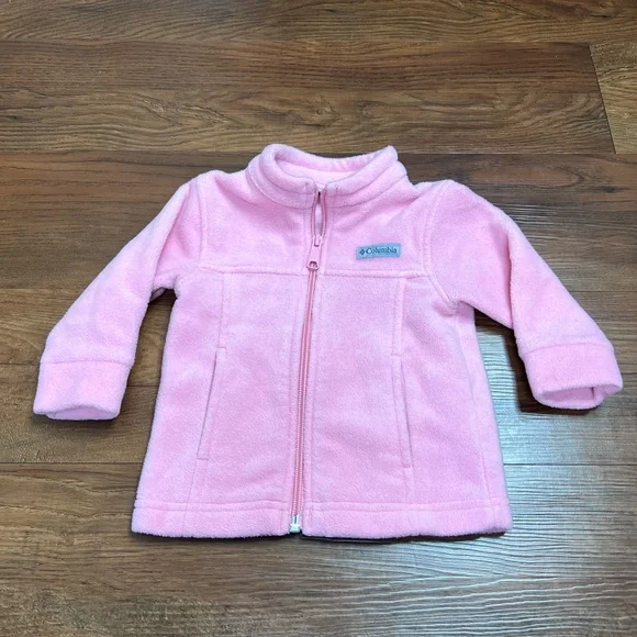 Columbia baby girl Pink Fleece jacket 6-12 months - Picture 5 of 7